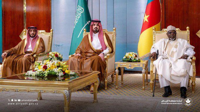 His Highness Prince Dr. Faisal bin Ayyaf, Mayor of Riyadh Region, attends the celebration of the Embassy of the Republic of Cameroon on the occasion of its National Day. His Highness Prince Dr. Faisal bin Ayyaf, Mayor of Riyadh Region, attends the celebration of the Embassy of the Republic of Cameroon on the occasion of its National Day.