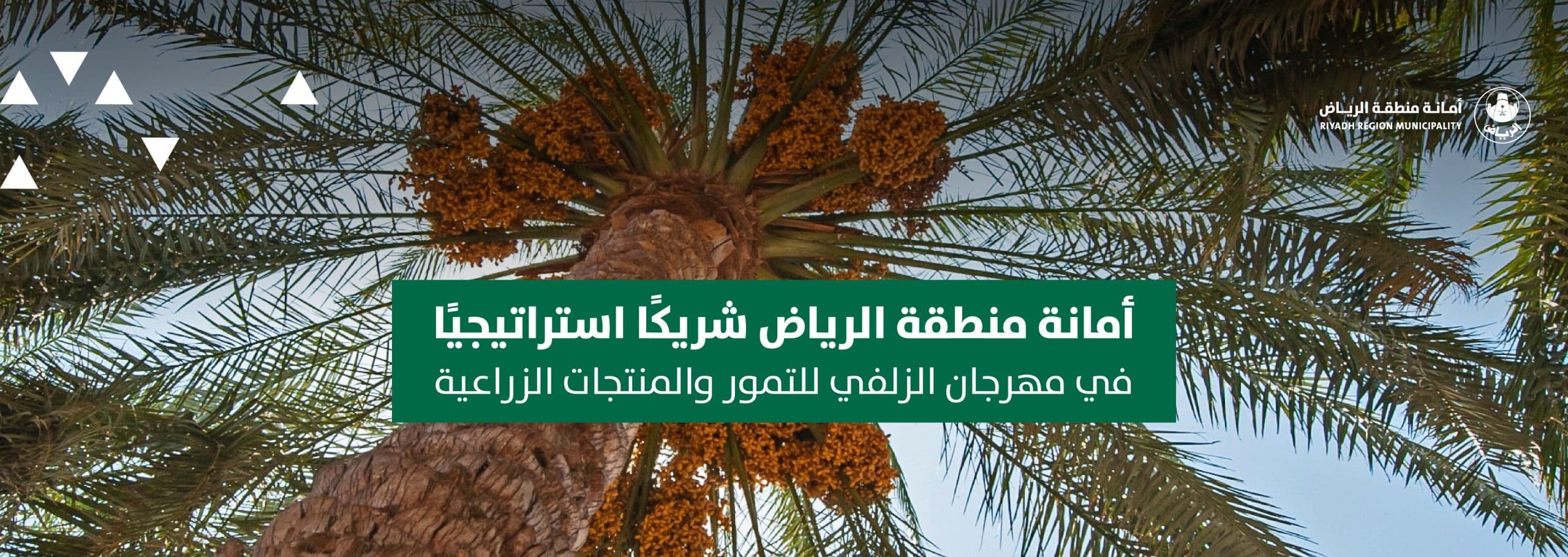 أمانة منطقة الرياض شريكًا استراتيجيًا في مهرجان الزلفي للتمور والمنتجات الزراعية